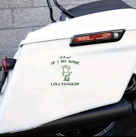 Green and white southern frog sticker car jeep bike cup electronic decor - Picture 6 of 7